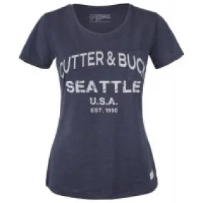 Cutter & Buck Pacific City T-Shirt Dames Blauw
