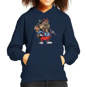 Hout Cutter Chipmunk Kid's Hooded Sweatshirt