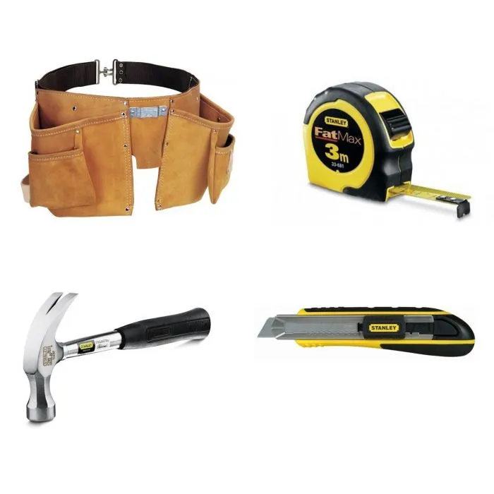 STANLEY GEREEDSCHAPGORDEL MET GRATIS STANLEY HAMER ROLMAAT EN AFBREEKMES 293200